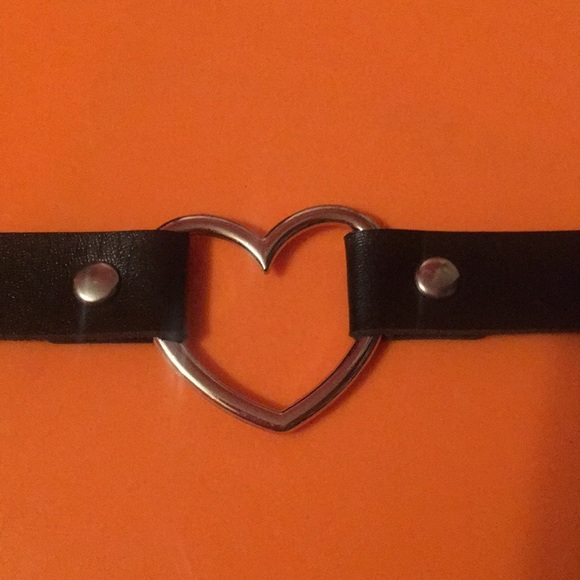 Dolls Kill Jewelry - DONATING LAST CHANCE Black heart choker